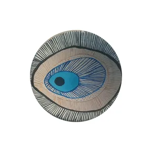 دیوارکوب سفالی طرح چشم نظر