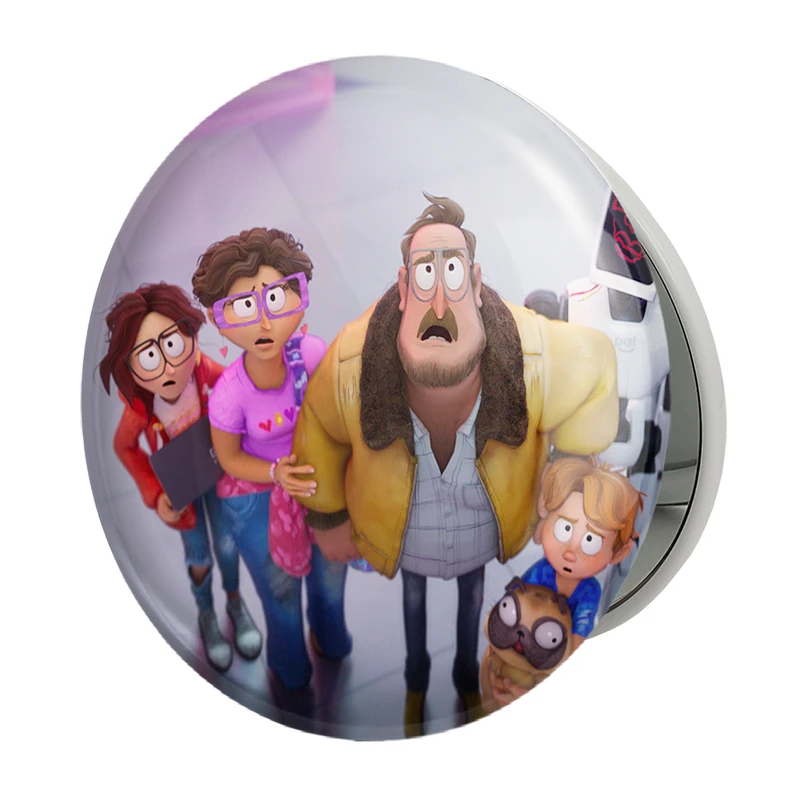 آینه جیبی خندالو طرح میچل ها علیه ماشین ها Mitchells vs Machines مدل تاشو کد 1396 