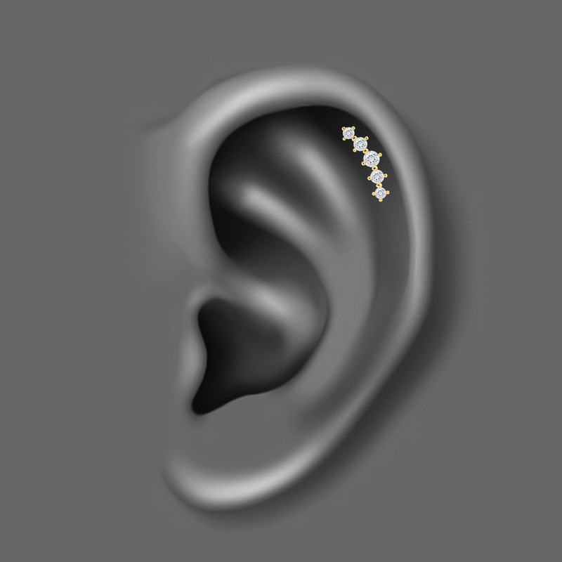 پیرسینگ گوش زنانه اقلیمه مدل HS263