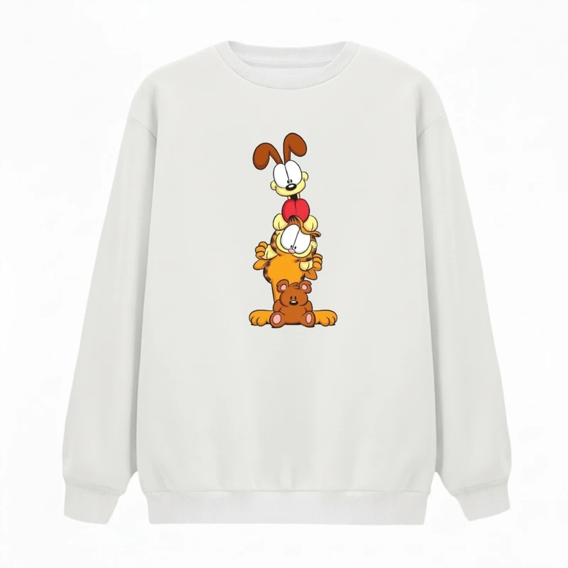 سویشرت زنانه مدل گارفیلد و دوستان کد v8 