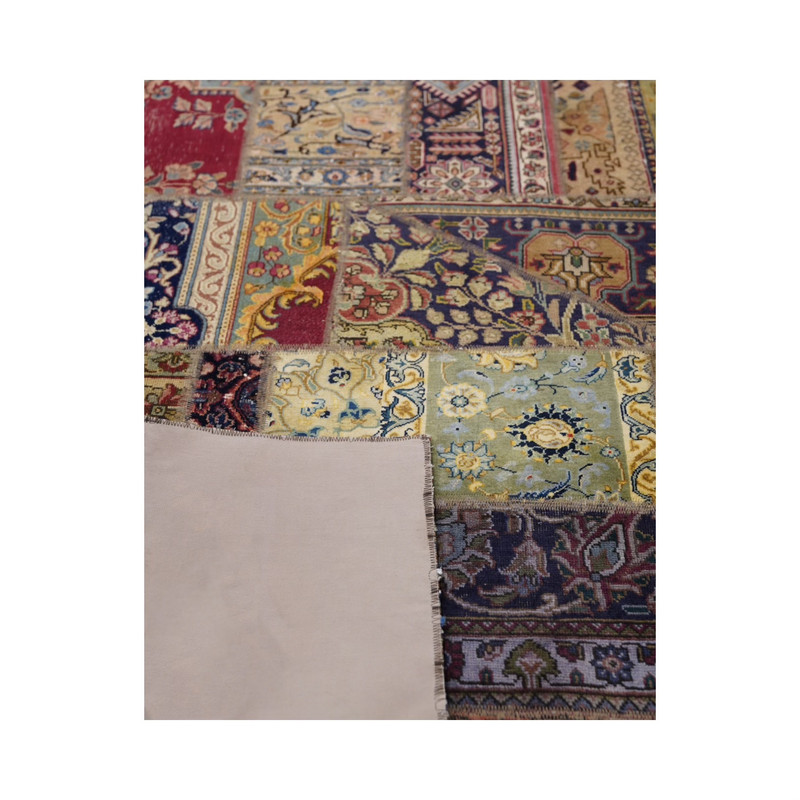 کلاژ فرش دستباف سه متری مدل وینتج کد 18