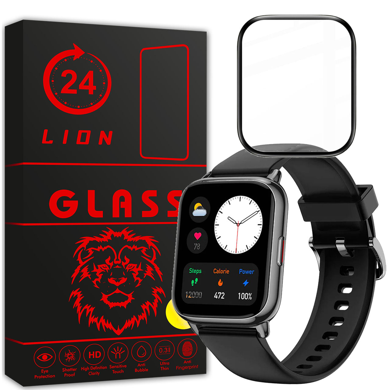 محافظ صفحه نمایش لاین مدل RT007 مناسب برای ساعت هوشمند آمازفیت Pop 2