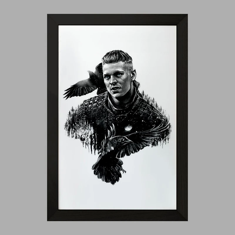 تابلو خندالو مدل آیوار سریال وایکینگ ها Vikings کد 29124