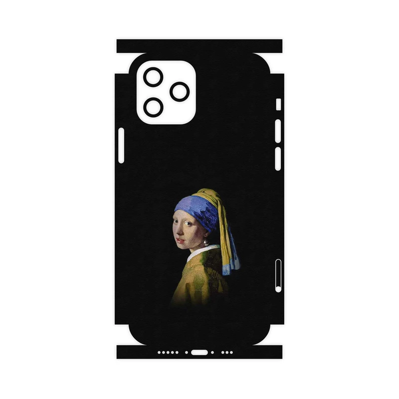 برچسب پوششی ماهوت مدل Girl with a Pearl Earring of Vermeer-FullSkin مناسب برای گوشی موبایل اپل iPhone 12 Pro