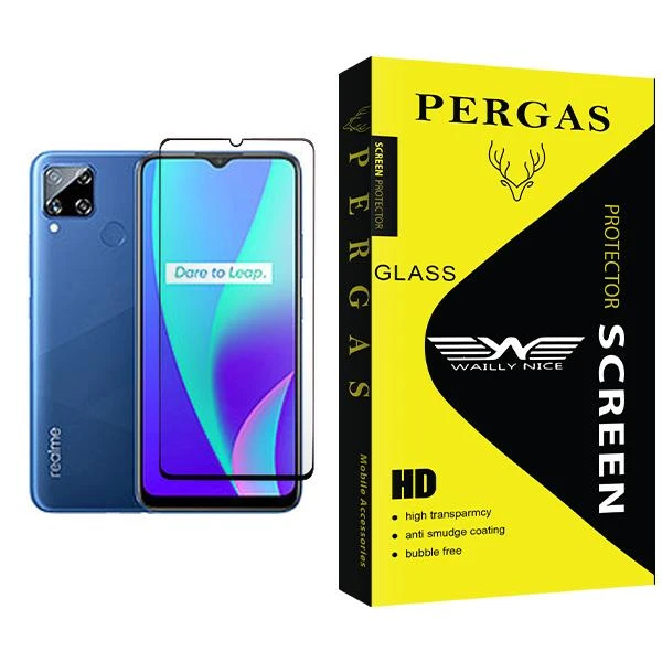 محافظ صفحه نمایش وایلی نایس مدل Pergas Glass MIX001 مناسب برای گوشی موبایل ریلمی C15