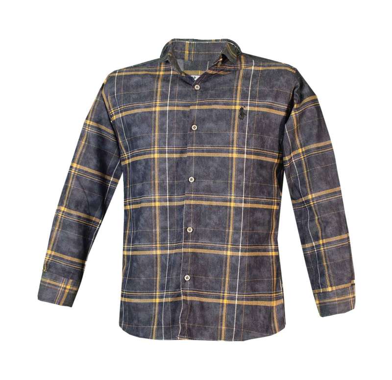 پیراهن آستین بلند مردانه مدل چهارخانه کد 08-35