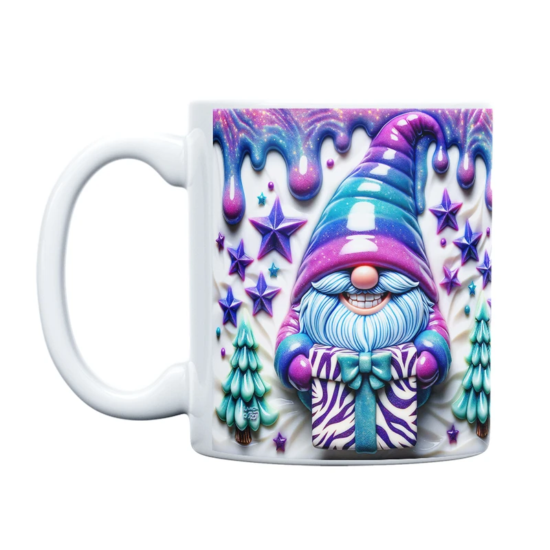 ماگ حس آمیزی طرح کریسمس مدل گنوم انرژی مثبت کد 12