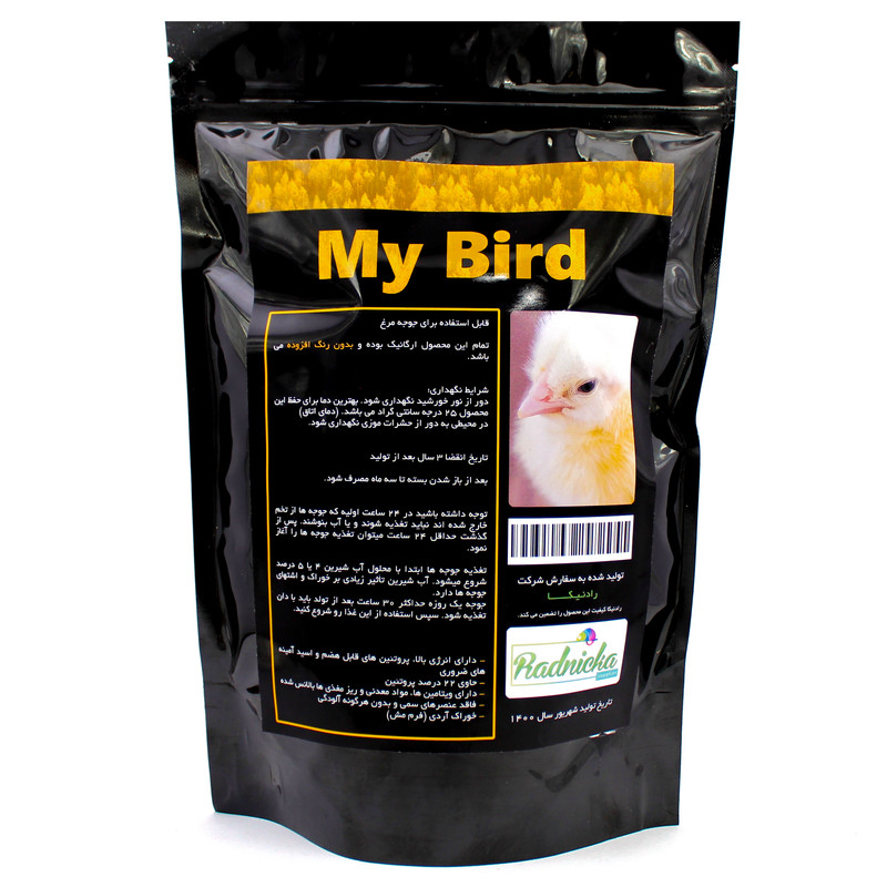 غذای خشک جوجه طیور مای برد کد 2RD وزن 1 کیلوگرم