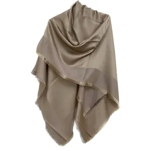 روسری زنانه مدل نخی بامبو قواره بزرگ دو رو کد 02