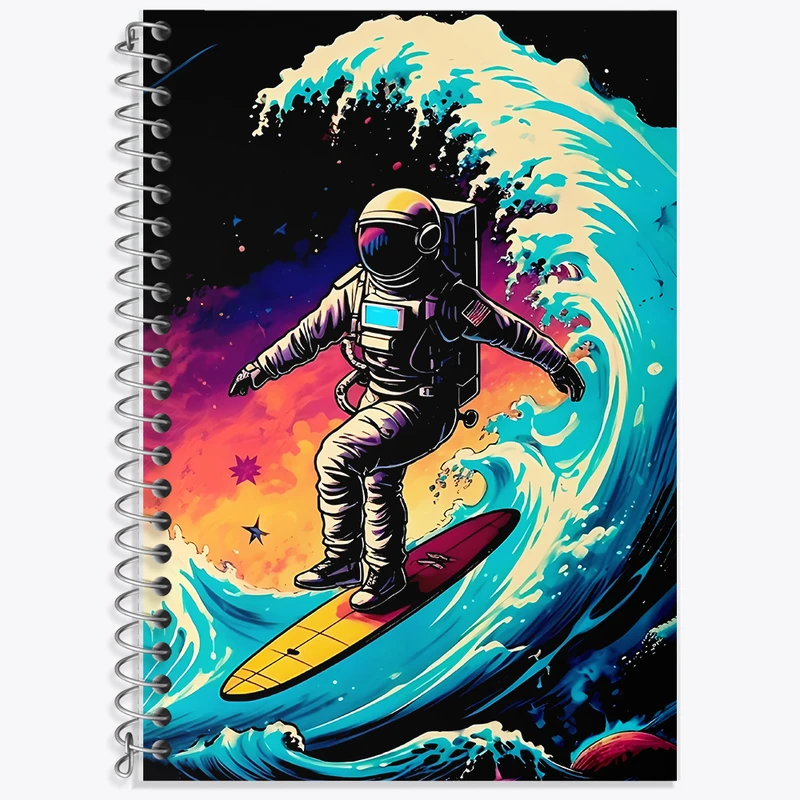 دفتر نت موسیقی 50 برگ خندالو طرح فضانورد کد F6024