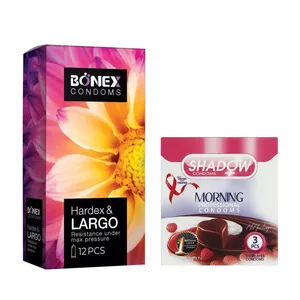 کاندوم بونکس مدل Hardex & Largo بسته 12 عددی به همراه کاندوم شادو مدل Morning بسته 3 عددی 