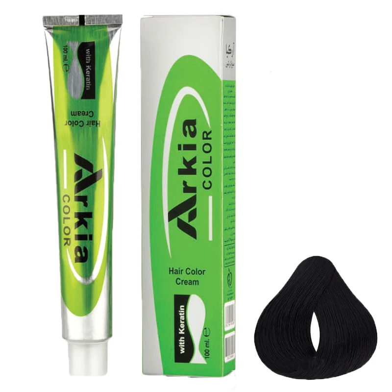 رنگ مو آرکیا شماره C1 حجم 100 میلی لیتر رنگ مشکی پر کلاغی