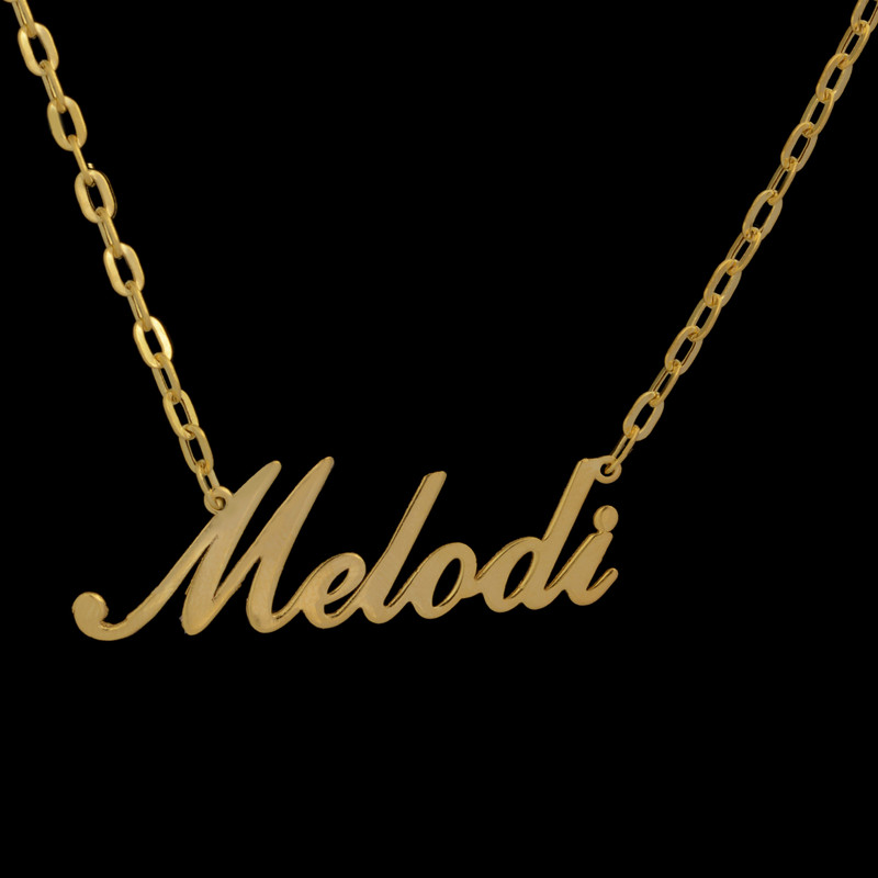 گردنبند طلا 18 عیار زنانه با زنجیر حلقهای (فلامینگو) طلای مستجابی مدل ملودی کد 2311