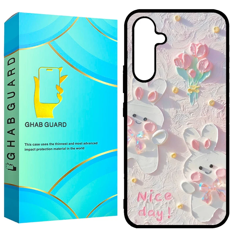 کاور قاب گارد طرح خرگوش مدل GCHPA54 مناسب برای گوشی موبایل سامسونگ  Galaxy A54 5G