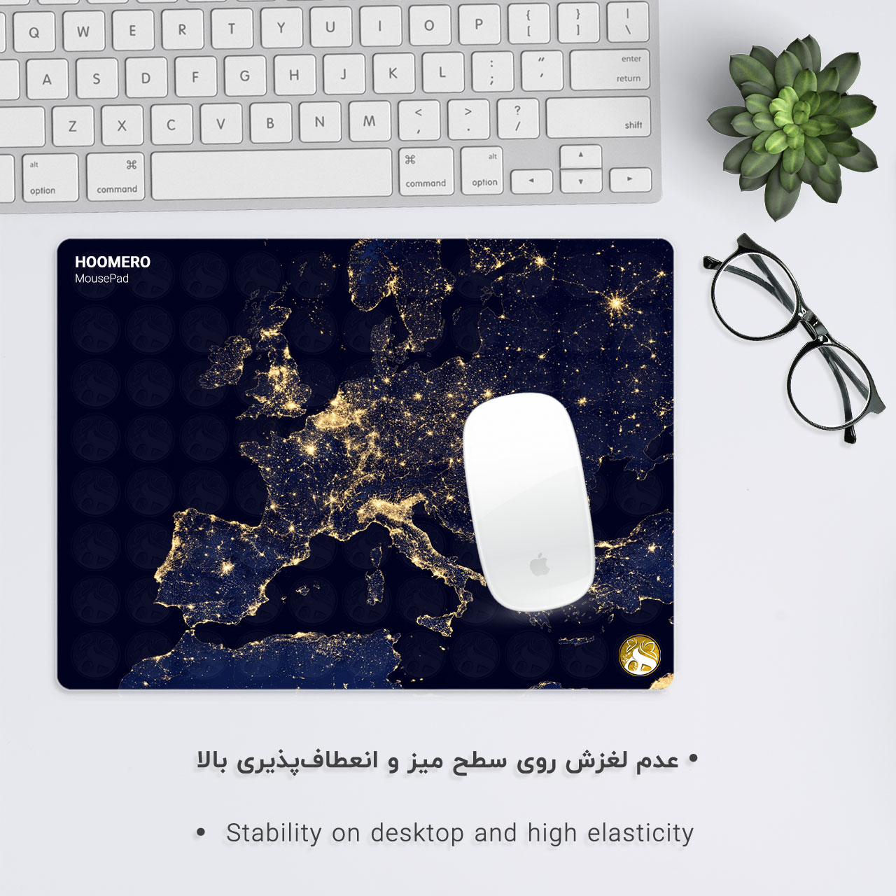 ماوس پد هومرو مدل A3680 طرح کهکشان