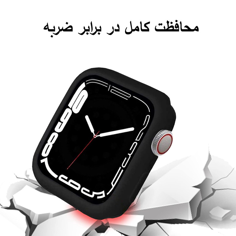کاور پلاس مدل Jelly Shield PL مناسب برای اپل واچ سری 4/5/6/SE سایز 40 میلی متری به همراه محافظ صفحه نمایش