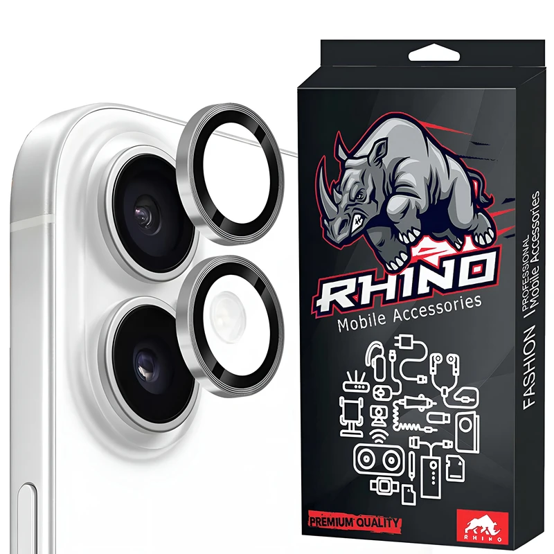 محافظ لنز دوربین شیشه‌ای راینو مدل R-Ring مناسب برای گوشی موبایل اپل iPhone 17