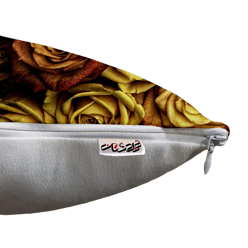 کاور کوسن هزاردستان گل طلایی مدل co622