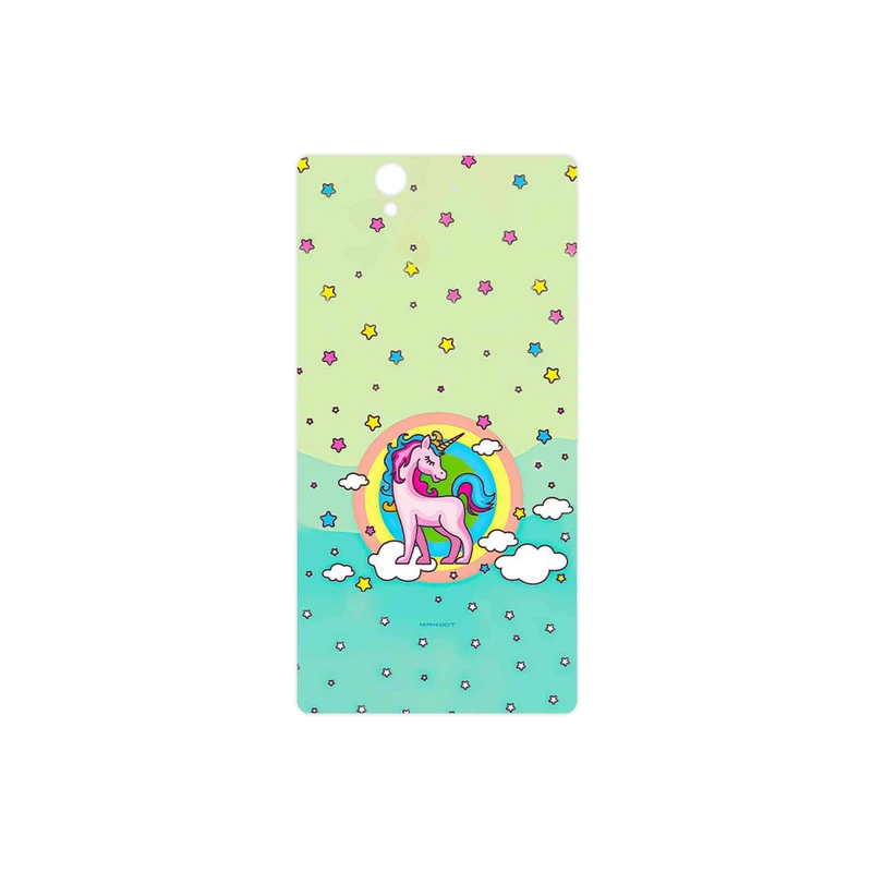 برچسب پوششی ماهوت مدل Rainbow unicorn adventure مناسب برای گوشی موبایل سونی Xperia X