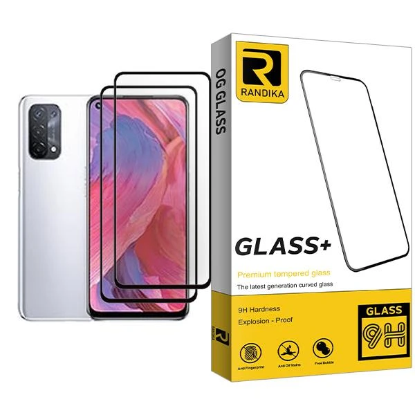محافظ صفحه نمایش راندیکا مدل Randika Glass MIX002 مناسب برای گوشی موبایل اوپو A74 5G بسته دو عددی