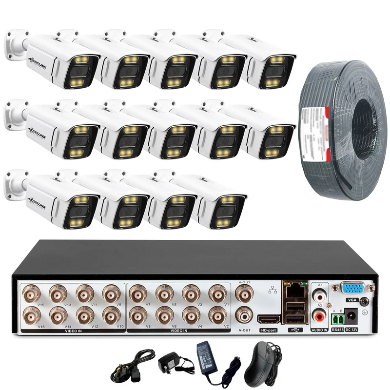 سیستم امنیتی 14 دوربین اکسس لینک مدل LINK1014