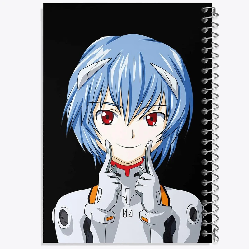 دفتر نقاشی 50 برگ خندالو مدل ری آیانامی انیمه اونگلیون کد 13808