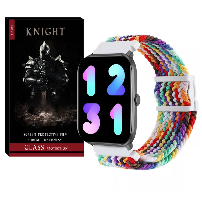 بند نایت مدل Braided Magnet KT مناسب برای ساعت هوشمند امیزفیت GTR 42mm / Pop / Pop 2 / Pop pro