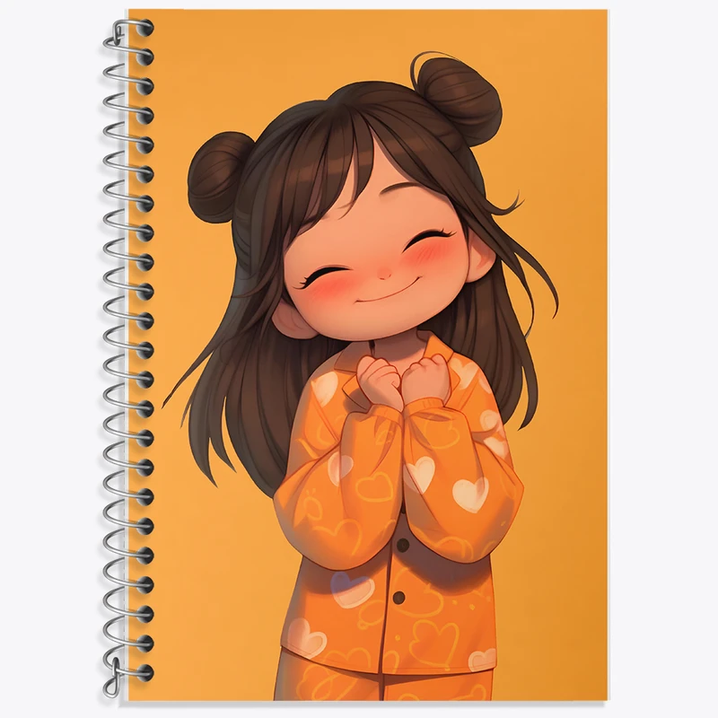 دفتر لغت 50 برگ خندالو طرح دخترانه کیوت کد F6614