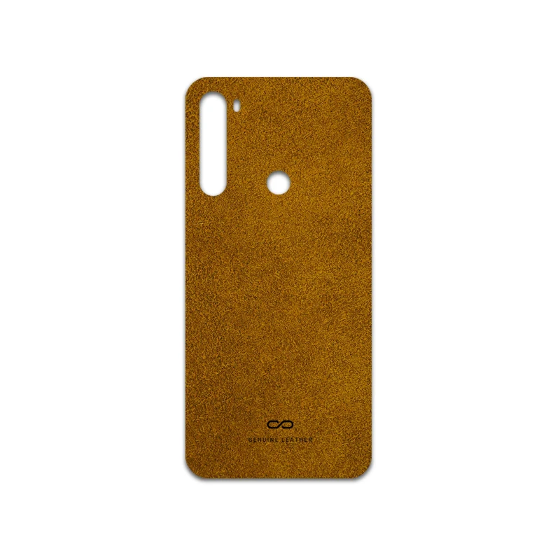 برچسب پوششی ماهوت مدل Brown-Chamois-Leather مناسب برای گوشی موبایل شیائومی Redmi Note 8 2021