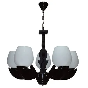 لوستر پنج شعله چشمه نور کد G702/5-BR