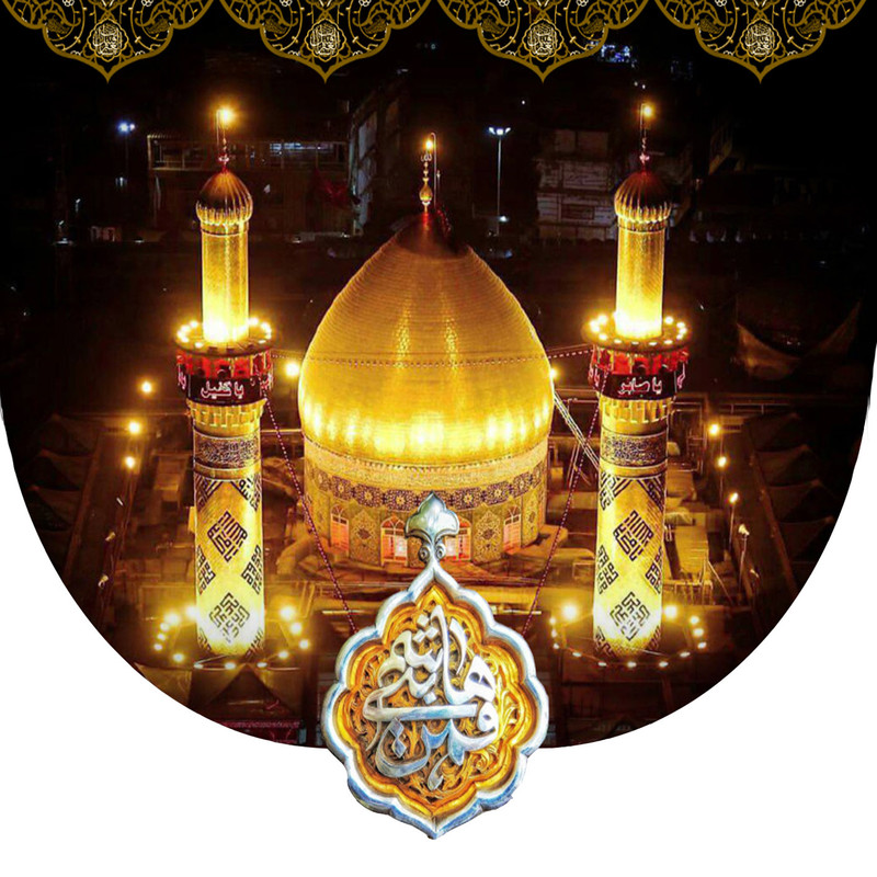 پرچم مدل محرم حرم مطهر حضرت اباالفضل (ع) کد c802