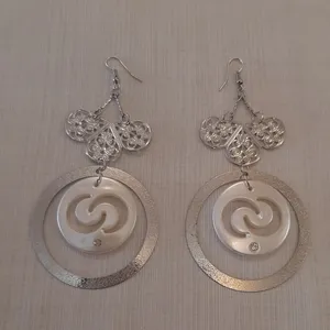 گوشواره زنانه مدل استیل حلقه