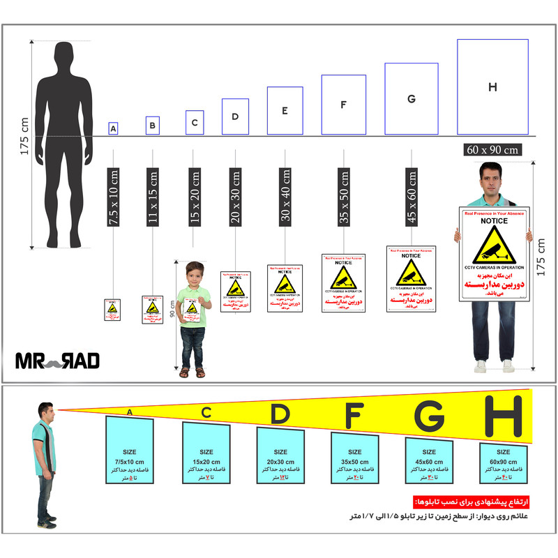 برچسب ایمنی مستر راد طرح این مکان مجهز به دوربین مدار بسته می باشد مدل HSE-OSHA-027 برچسب ایمنی مستر راد طرح این مکان مجهز به دوربین مدار بسته می باشد مدل HSE-OSHA-027