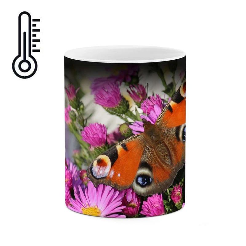 ماگ حرارتی کاکتی مدل پروانه کد mgh12115