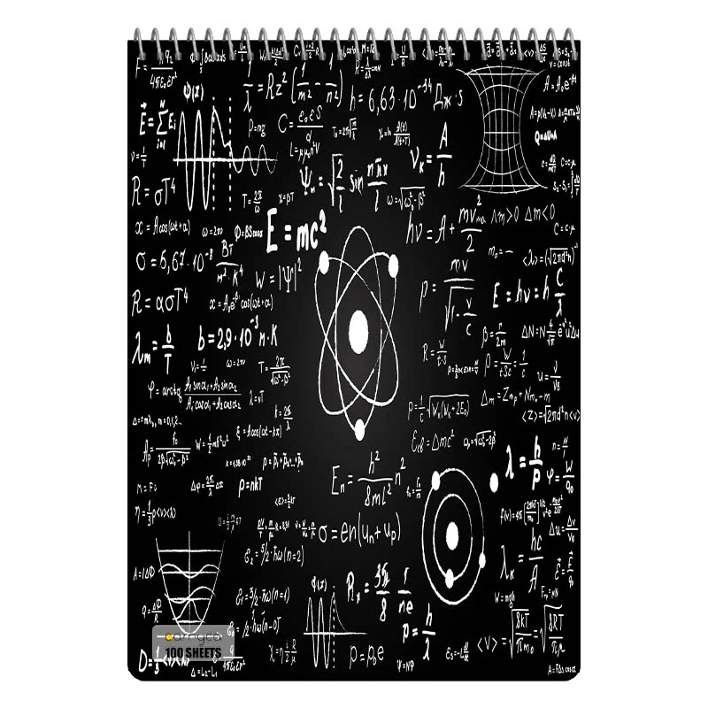 دفتر شطرنجی 100 برگ کارنیکا طرح فیزیک Physics کد 78214