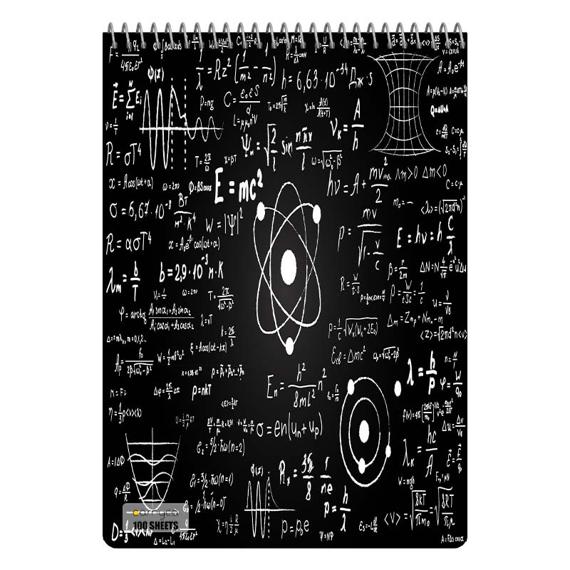 دفتر شطرنجی 100 برگ کارنیکا طرح فیزیک Physics کد 78214