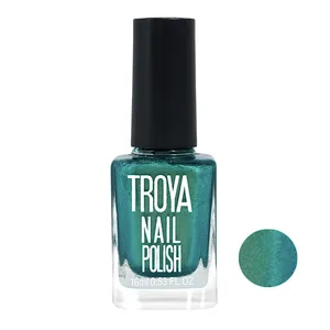 لاک اکلیلی ناخن ترویا مدل 09 شماره 805 رنگ آبی