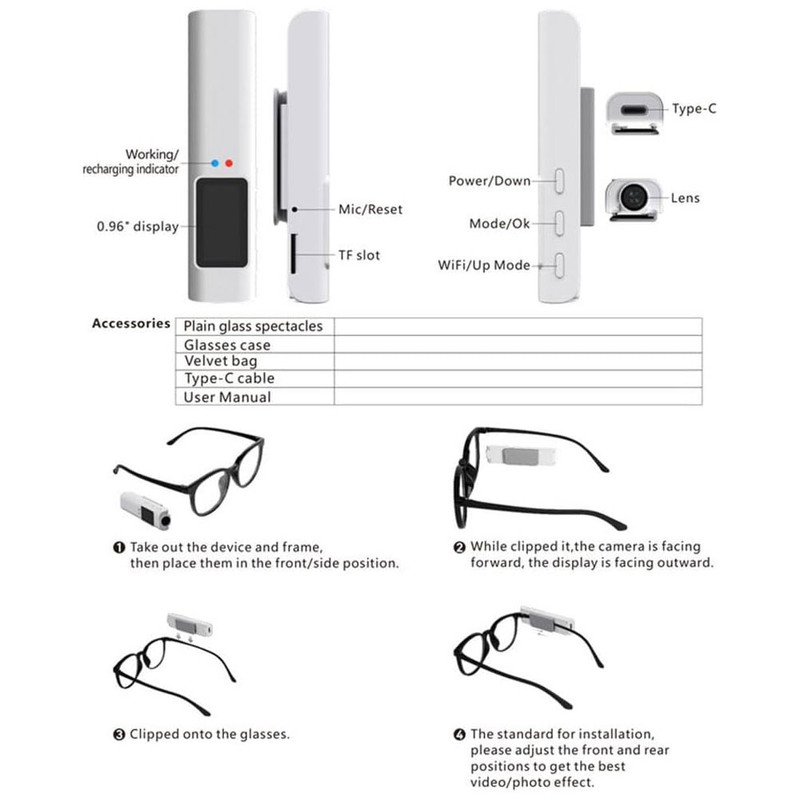 عینک هوشمند مجنتیک مدل S110-WiFi