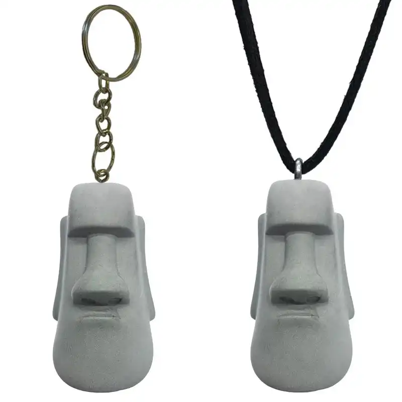 گردنبند مدل سنگ مصنوعی طرح ایستر کاکا سنگی کد p.3.3.3.1 به همراه جاکلیدی