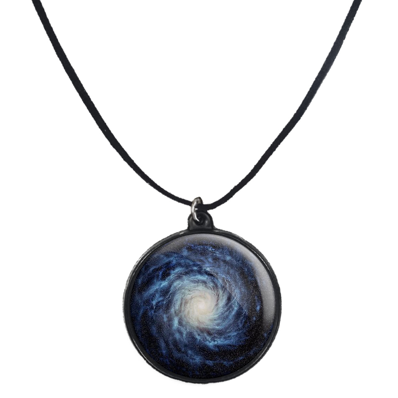 گردنبند پرمانه طرح سیاه چاله ها کد pmb.25905 مدل دو طرفه