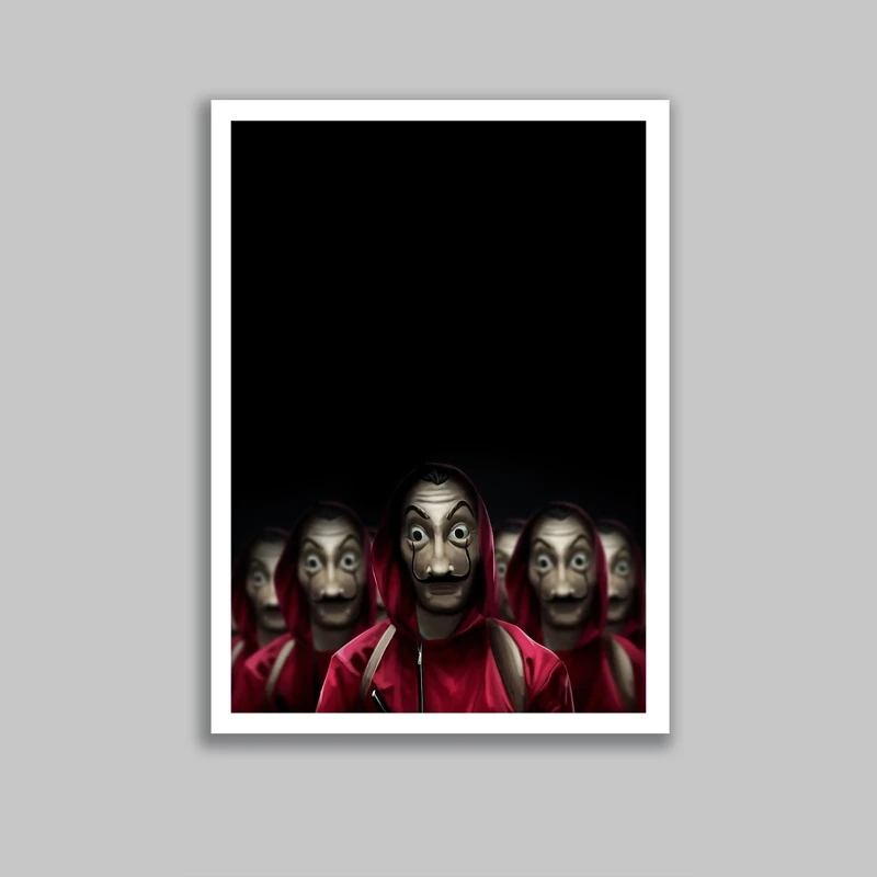 تابلو مدل سریال خانه کاغذی Money Heist کد LA-G10664