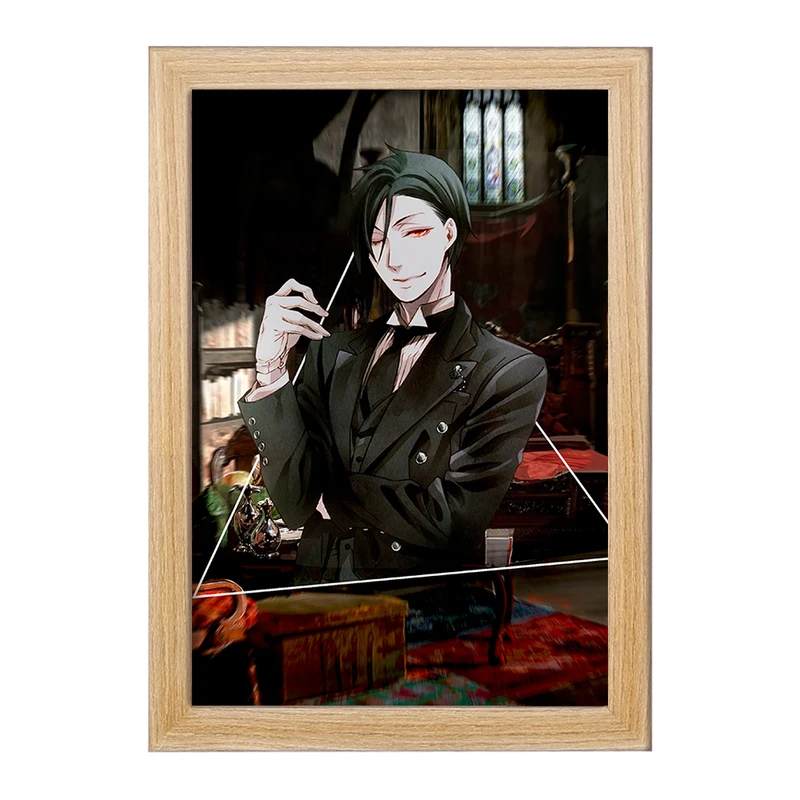 تابلو خندالو مدل سباستین انیمه خادم سیاه Black Butler  کد 16334