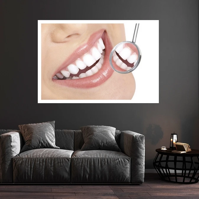 تابلو بکلیت طرح لبخند و دندانپزشکی مدل قاب شاسی W-s9503