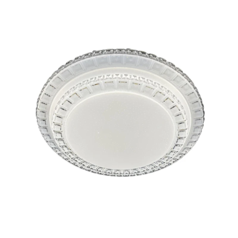 چراغ سقفی 72 وات مودی مدل دوطبقه دور کریستالی کد L