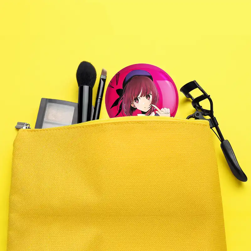 آینه جیبی خندالو مدل کانا آریما انیمه اوشی نو کو ستاره من Oshi No Ko کد 27480