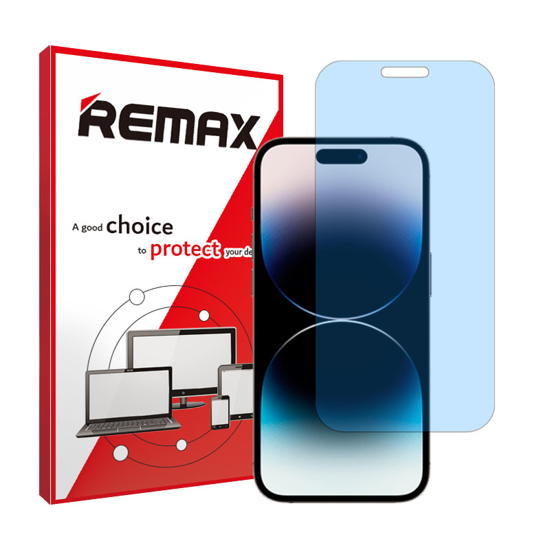 محافظ صفحه نمایش آنتی بلو ریمکس مدل HyBLU مناسب برای گوشی موبایل اپل iPhone 14 Pro