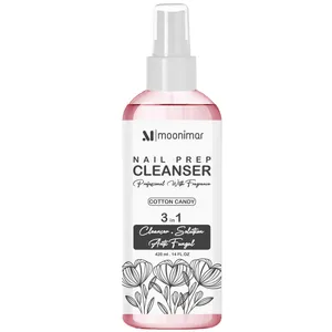  کلینزر کاشت ناخن مونیمار مدل cotton candy حجم 420 میلی لیتر