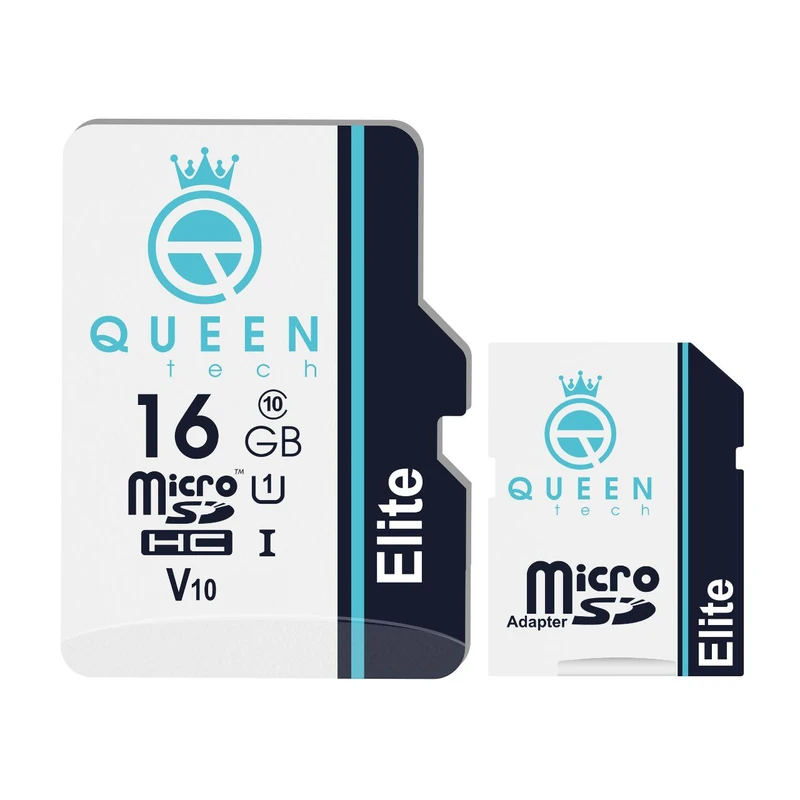  کارت حافظه Micro SD XC کوئین تک مدل A2-V30-433X کلاس 10 استاندارد UHS-l U3 سرعت 65MBps ظرفیت 16 گیگابایت به همراه آداپتور SD