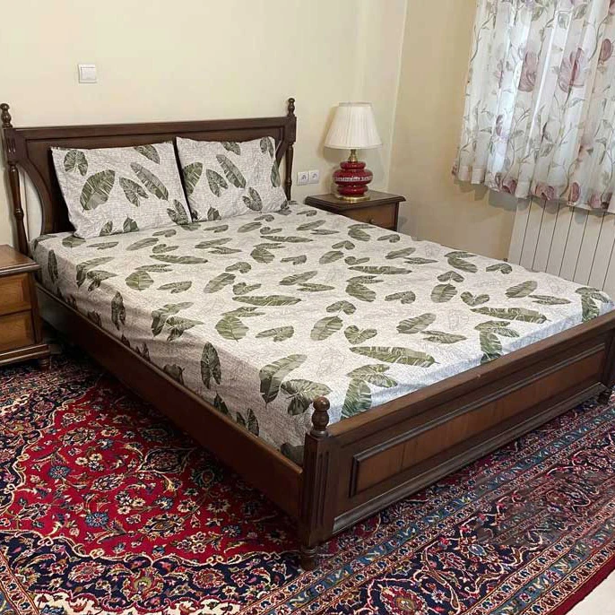سرویس ملحفه مدل کشدار سوسن کد 180 2 نفره 3 تکه