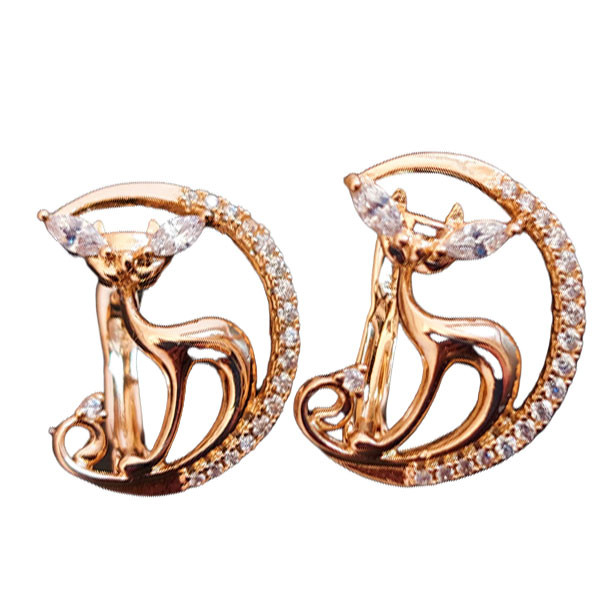 گوشواره دخترانه ژوپینگ مدل روباه گوشواره دخترانه ژوپینگ مدل روباه